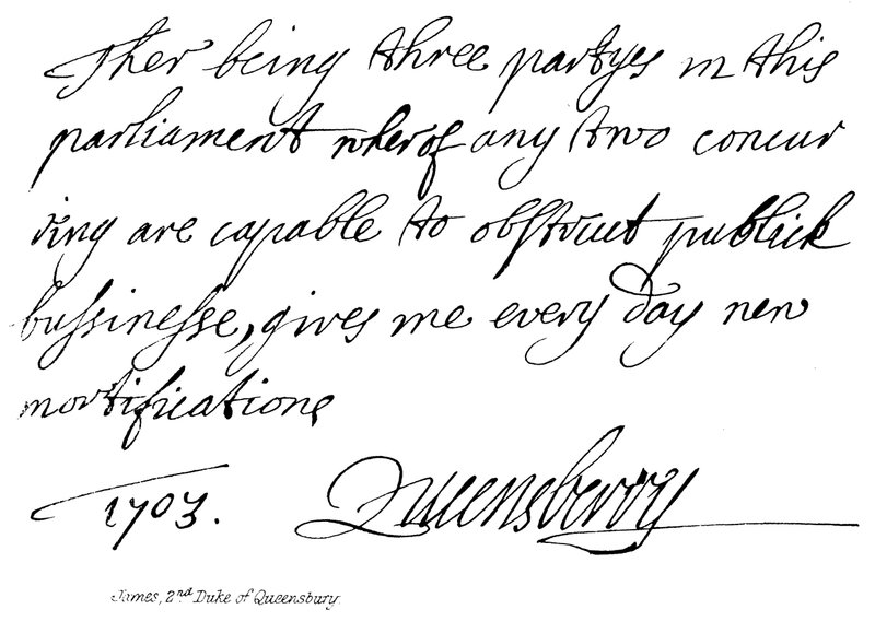 James, 2º duque de Queensbury de English School