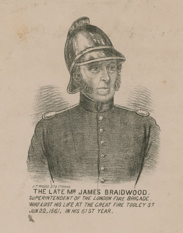 James Braidwood, superintendente da Brigada de Incêndio de Londres de English School