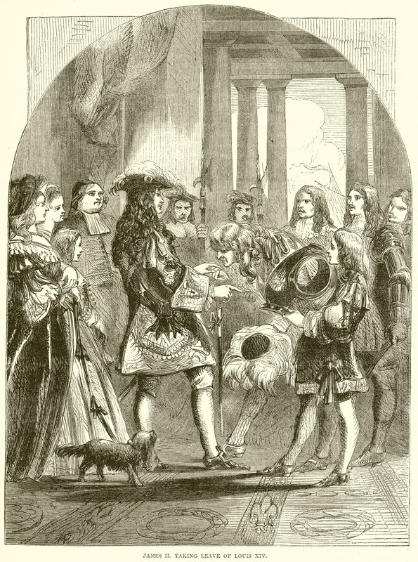 James II despedir-se de Luís XIV de English School