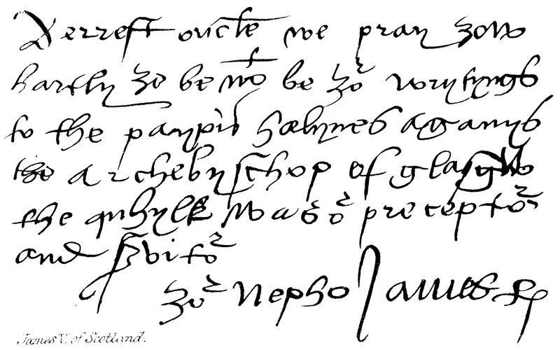James V da Escócia de English School