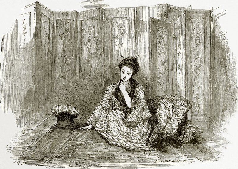 Senhora japonesa de English School