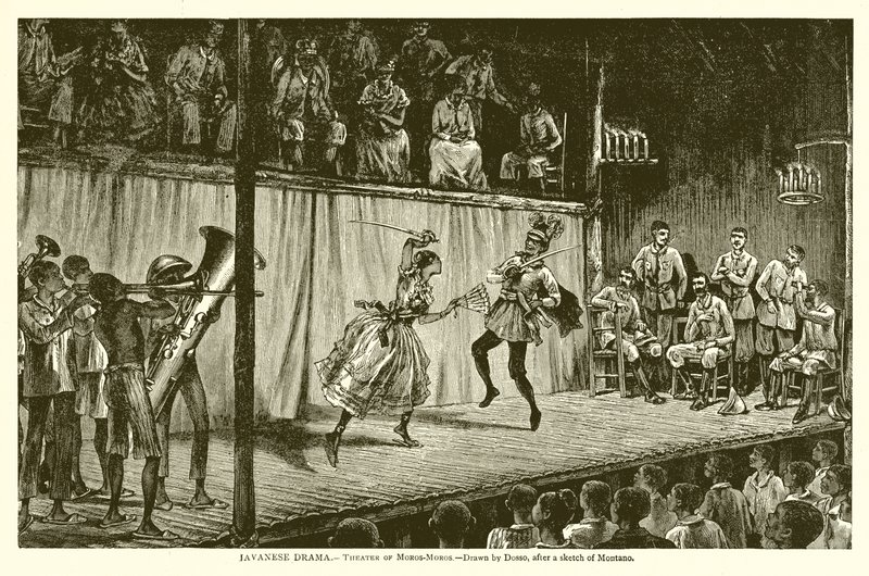 Javanese Drame. - Teatro de Moros-Moros de English School