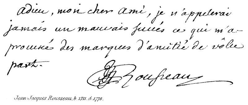 Jean Jacques Rousseau, b 1711, d 1778 de English School