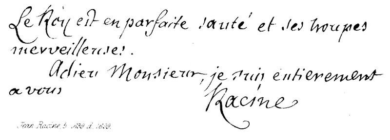 Jean Racine, b 1639, d 1699 de English School