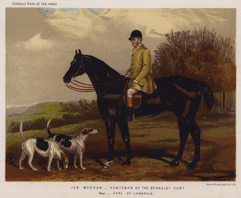 Jem Morgan, caçador da caça de Berkeley, Temp, conde de Lonsdale de English School
