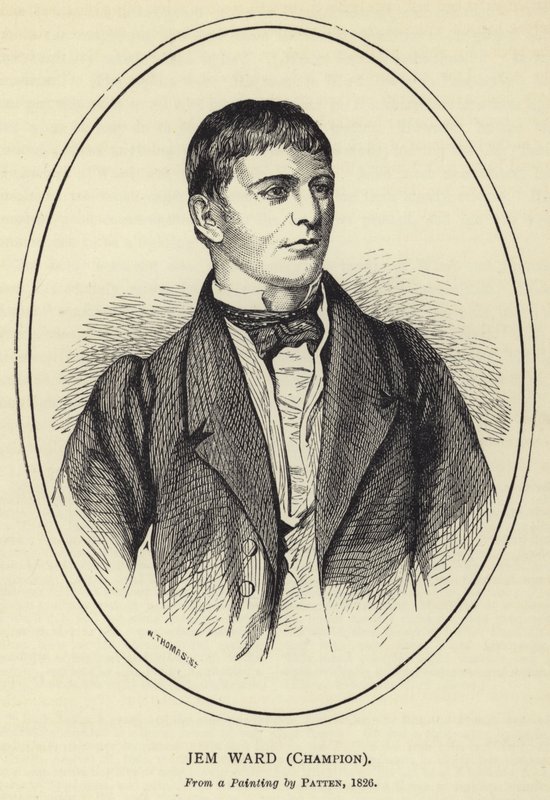 Jem Ward, Campeão, De uma pintura de Patten, 1826 de English School