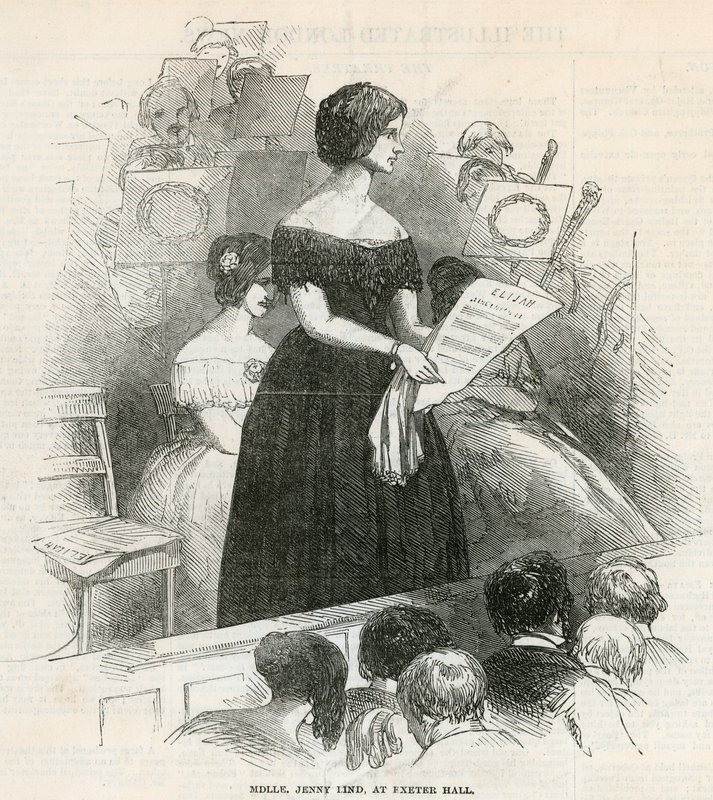 Jenny Lind no Exeter Hall de English School