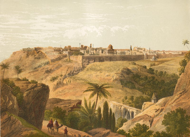 Jerusalém da estrada para Betânia de English School