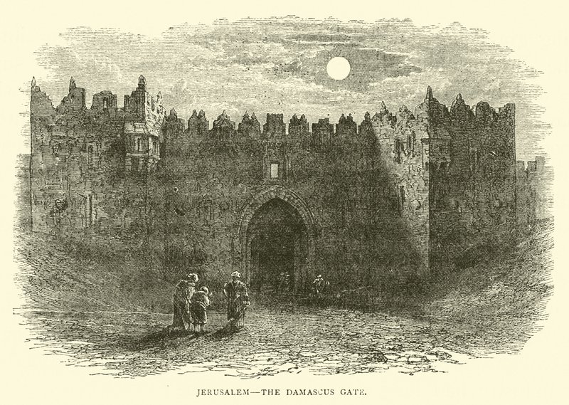 Jerusalém, o portão de Damasco de English School