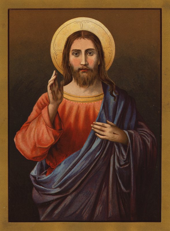 Jesus Cristo (cor litho) de English School
