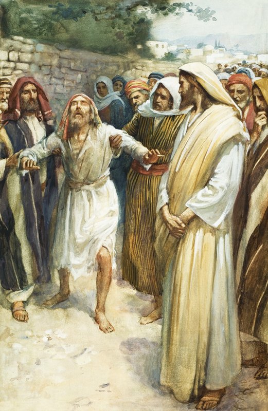 Jesus e um cego de English School