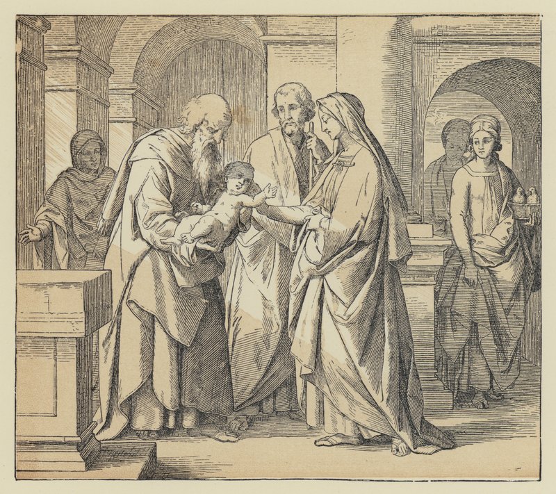 Jesus levado ao Templo (gravura) de English School