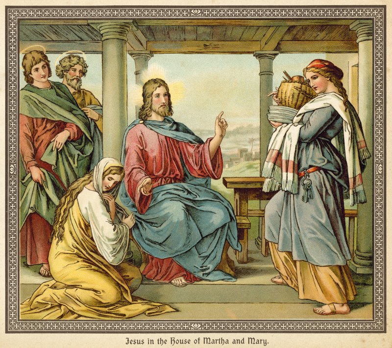 Jesus na casa de Marta e Maria de English School