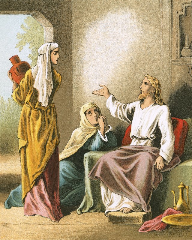 Jesus na casa de Marta e Maria de English School