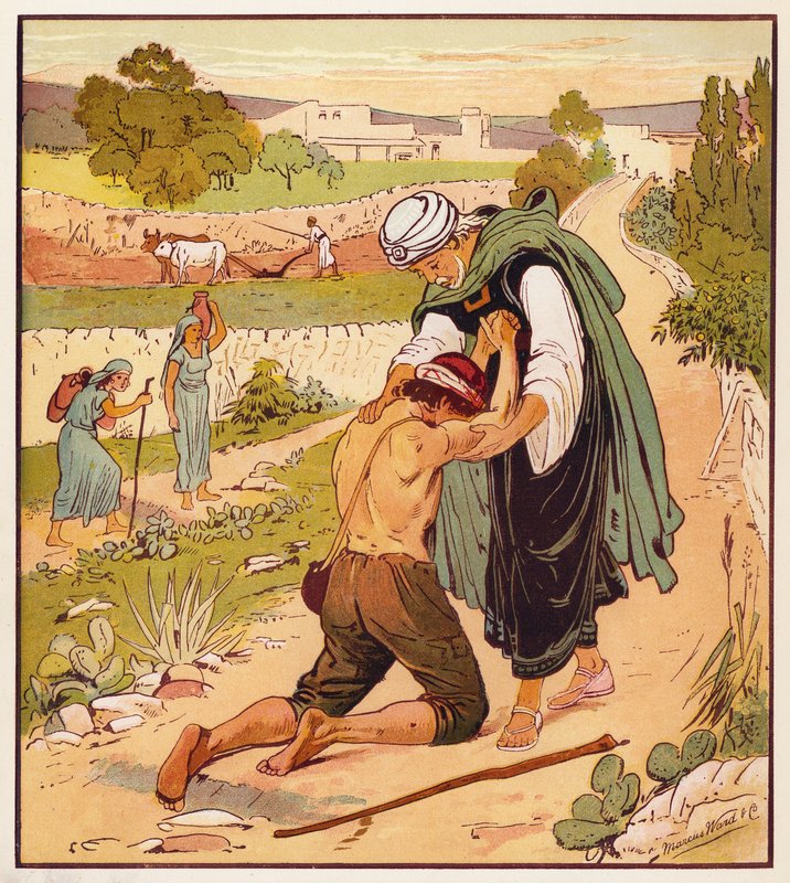 As Parábolas de Jesus: O regresso do Filho Pródigo (cor litho) de English School