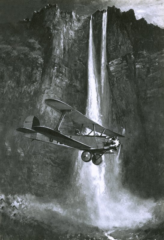 Descoberta de Jim Angel do que se tornou o chamado Angel Falls na Venezuela de English School