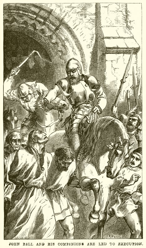 John Ball e seus companheiros são levados à execução de English School