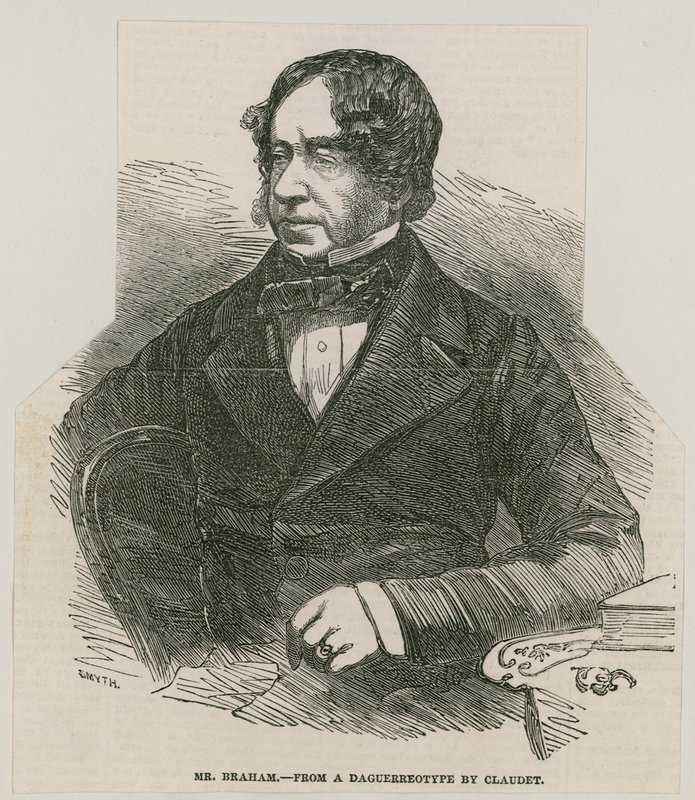 John Braham, cantor; de um daguerreótipo de Claudet de English School