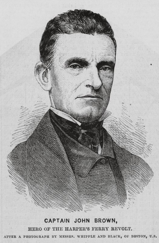 John Brown, abolicionista americano (gravura) de English School