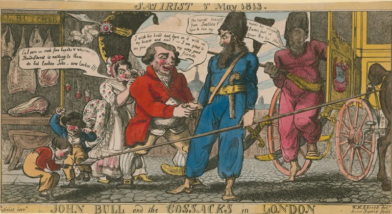 John Bull e os cossacos em Londres de English School