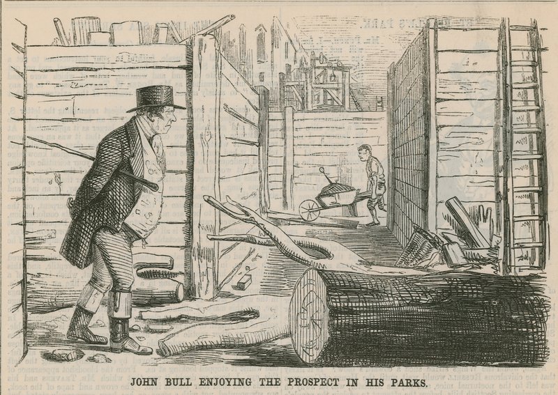 John Bull aproveitando a perspectiva em seus parques de English School