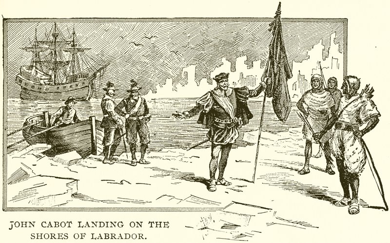 John Cabot pousando nas margens do Labrador de English School
