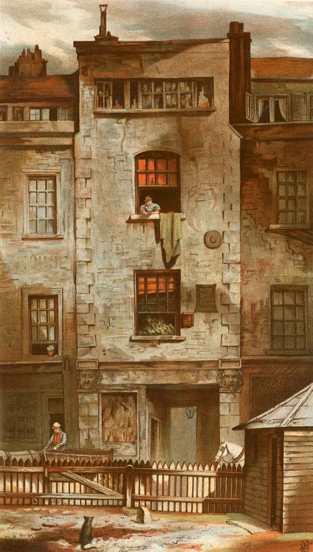 John Drydens House, em Fetter Lane de English School