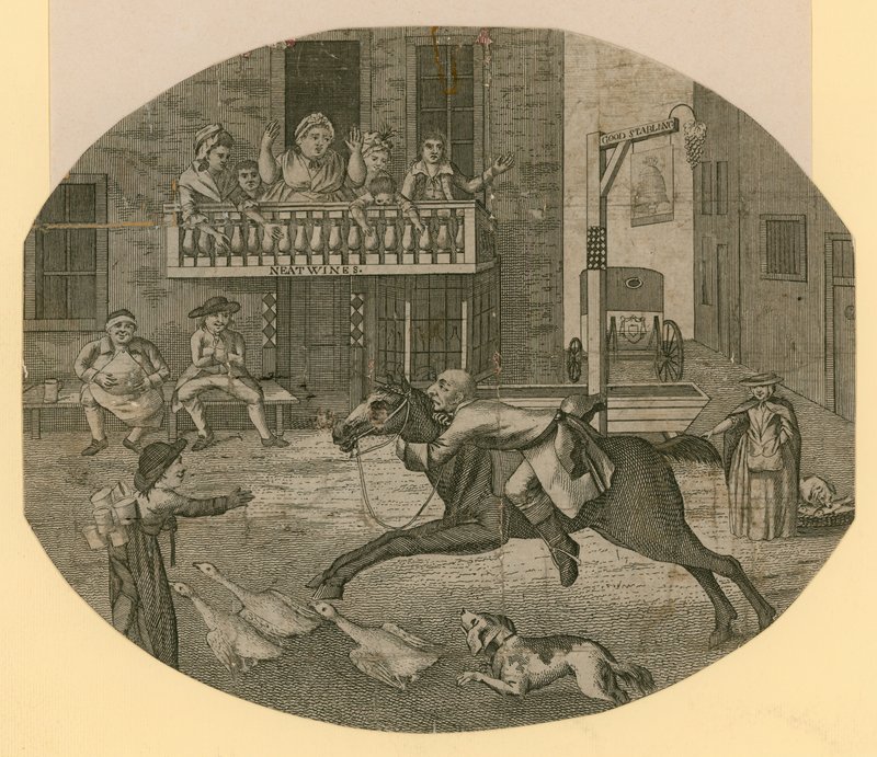 John Gilpin de Cheapside, Londres, indo mais longe do que pretendia de English School