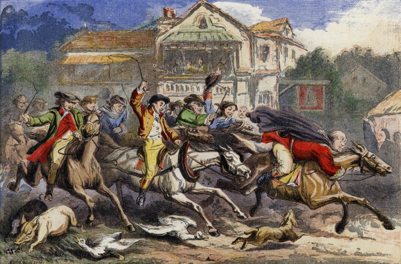 Passeio famoso de John Gilpin de English School
