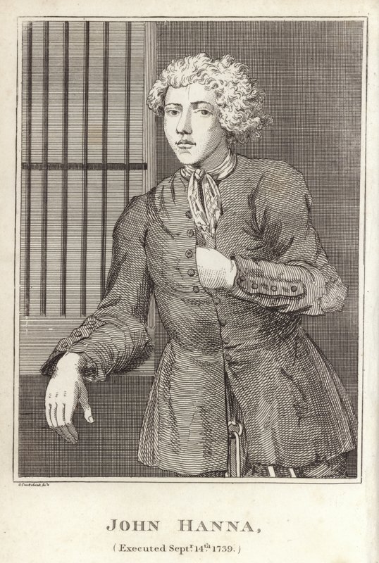 John Hanna, executado em 14 de setembro de 1739 de English School