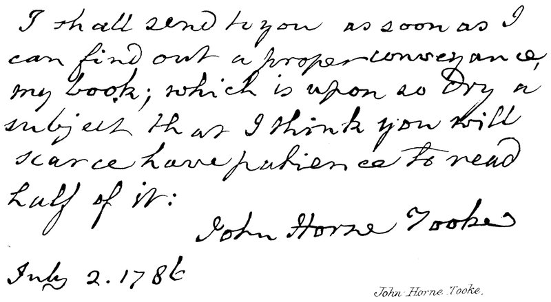 John Horne Tooke de English School