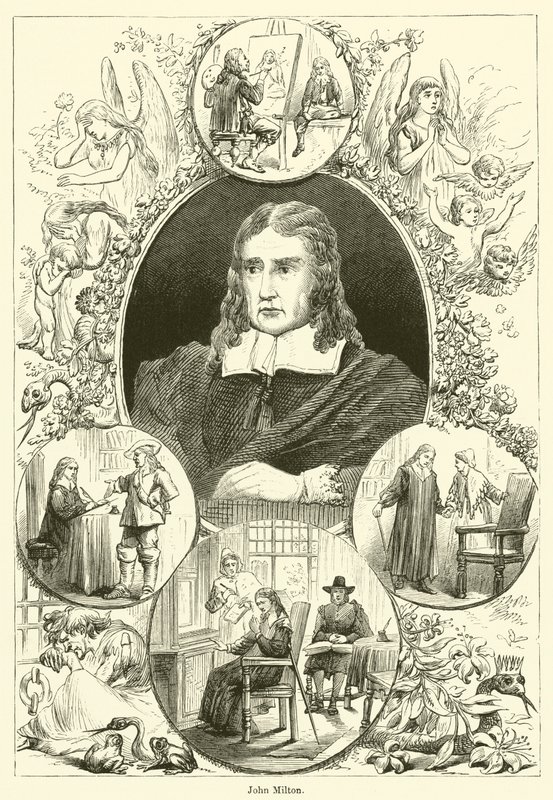John Milton (gravura) de English School
