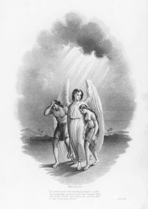 John Milton, Paradise Lost (gravura) de English School