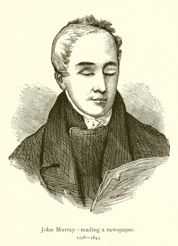 John Murray, lendo um jornal de English School