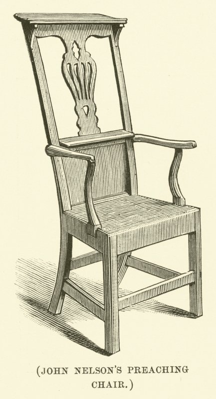 A cadeira de pregação de John Nelson (gravura) de English School