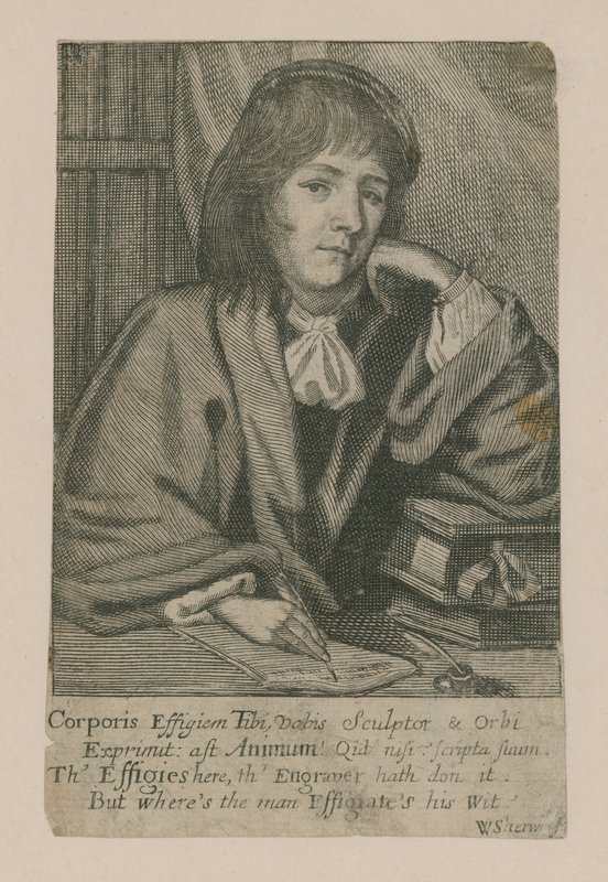 John Norton; frontispício para Scholars Vade Mecum, 1674 de English School