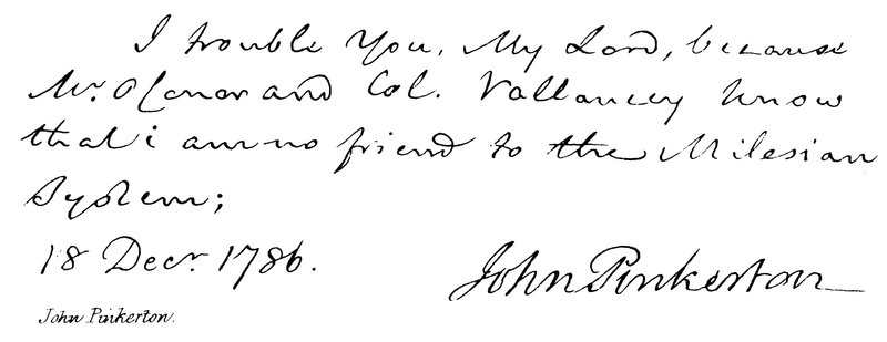 John Pinkerton de English School