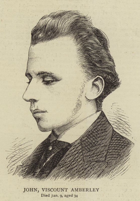 John Viscount Amberley (gravura) de English School