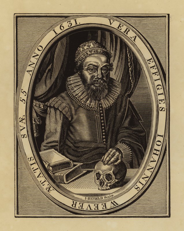 John Weever, poeta inglês e antiquário (gravura) de English School