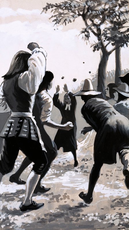 John Wesley, o pregador, nem sempre foi bem recebido nas reuniões de English School