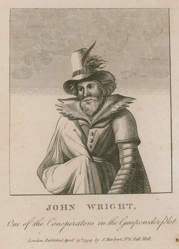 John Wright, um dos conspiradores da conspiração da pólvora de English School
