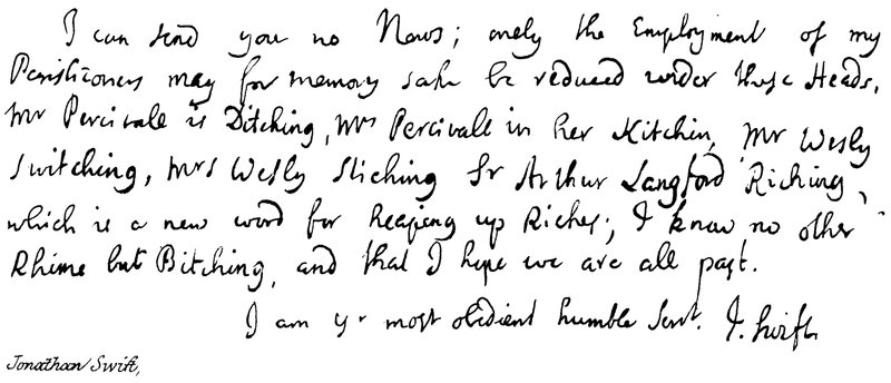 Jonathan swift de English School