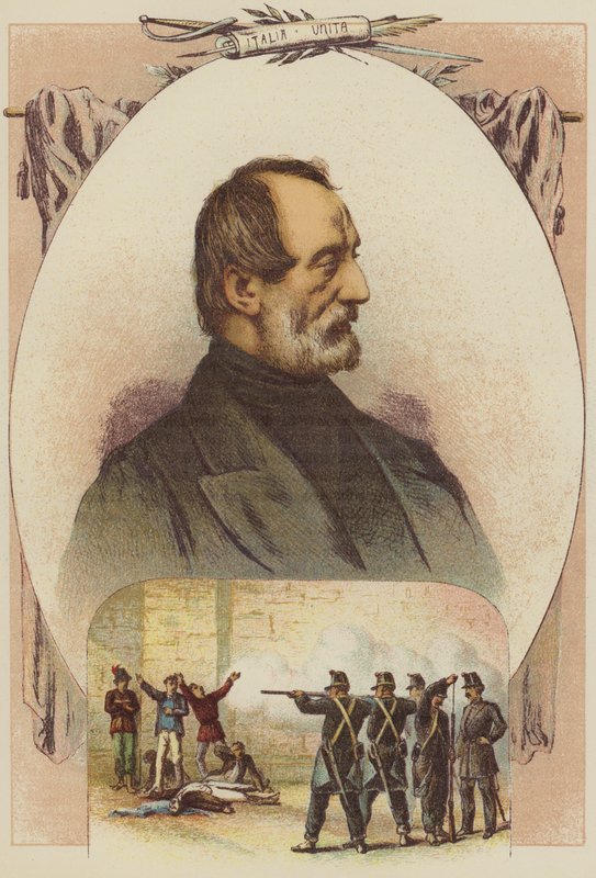 Joseph Mazzini, Cidadão fotografado por ler o Jornal Mazzini (cor litho) de English School
