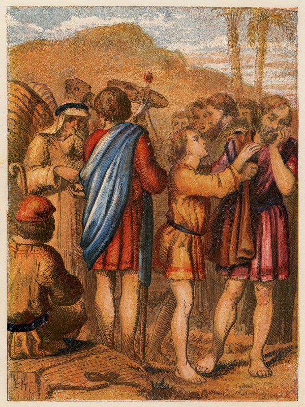José vendido pelos seus irmãos (litografia a cores) de English School