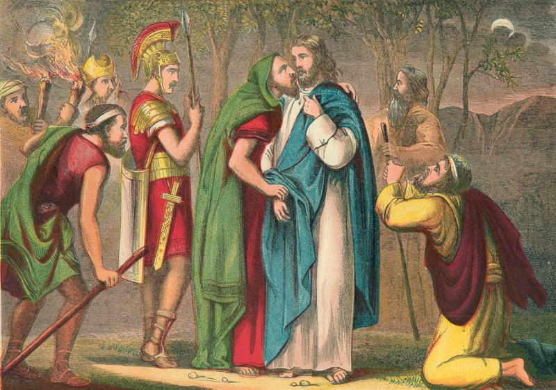 Judas traindo a Cristo de English School