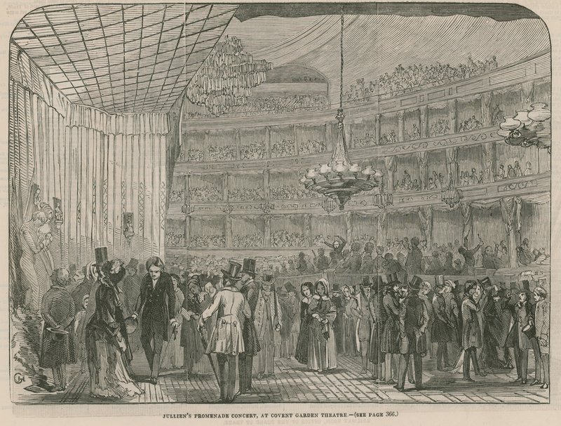 Julliens Promenade Concert no Covent Garden Theatre de English School