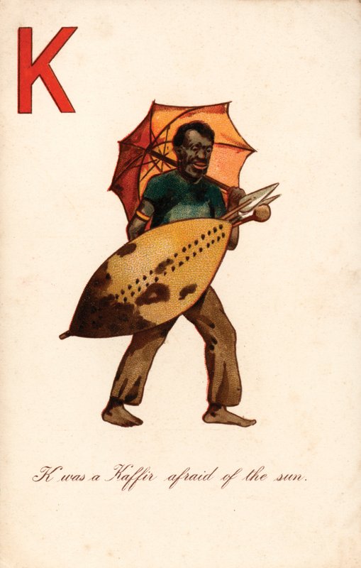 K, Kaffir (cor litho) de English School