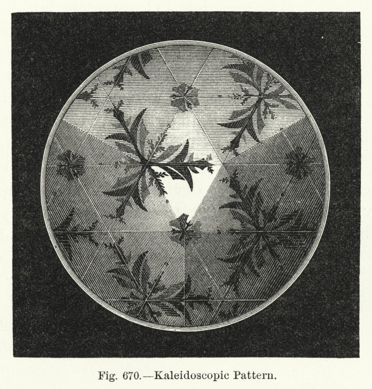 Padrão Caleidoscópico (gravura) de English School