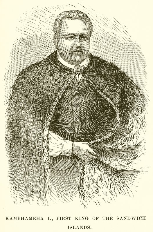 Kamehameha I, primeiro rei das Ilhas Sandwich de English School