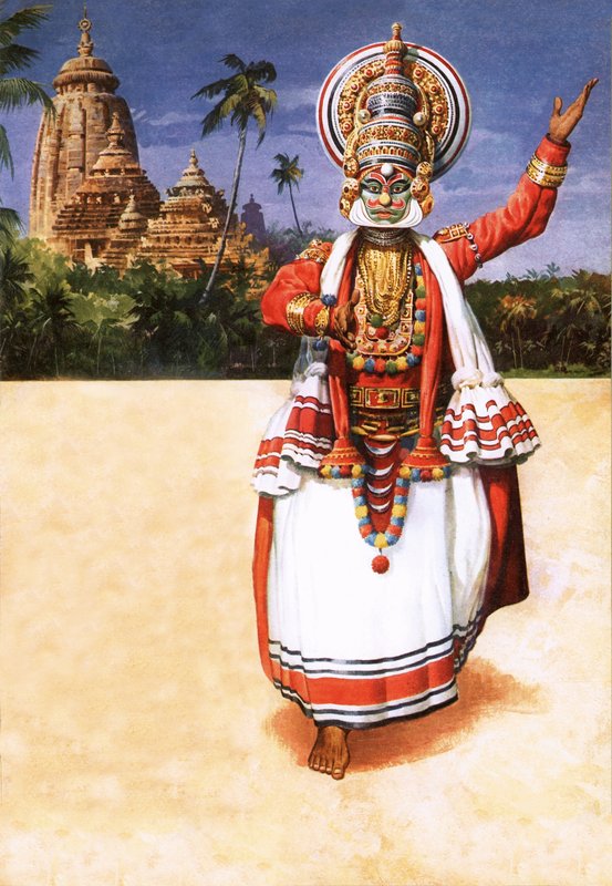 Kathakali, uma das danças mais coloridas da Índia de English School